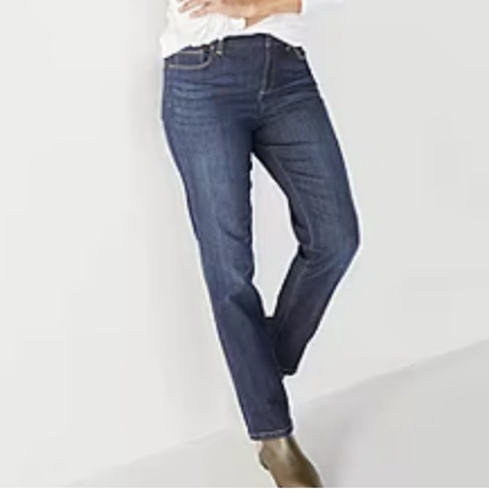 LIZ CLAIBORNE LizWear Blue Jeans 100% Cotton Size 12 NWOT $54 lcsr